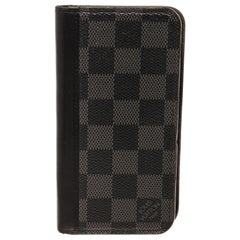 Louis Vuitton Black Damier Graphite Iphone X Folio Cover Case