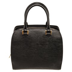 Louis Vuitton Black Epi Leather Pont Neuf Satchel Bag