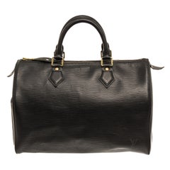 Louis Vuitton Black Epi Leather Speedy 30cm Satchel Bag