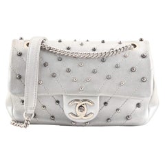 Chanel Stud Wars Flap Bag Embellished Chevron Lambskin Mini