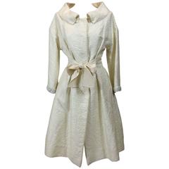 Giambattista Valli Ivory Brocade Coat