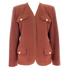 Burberry Brown Cashmere Vintage Evening Jacket