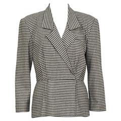 Vintage 1980's Michael Kors First Collection Houndstooth Top