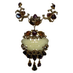 Vintage Vega Maddux Amethyst Pendant Necklace 
