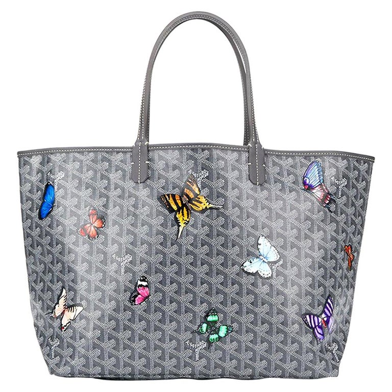Goyard Customized Grey 'Butterflies' Monogram St Louis PM Bag For Sale at  1stDibs
