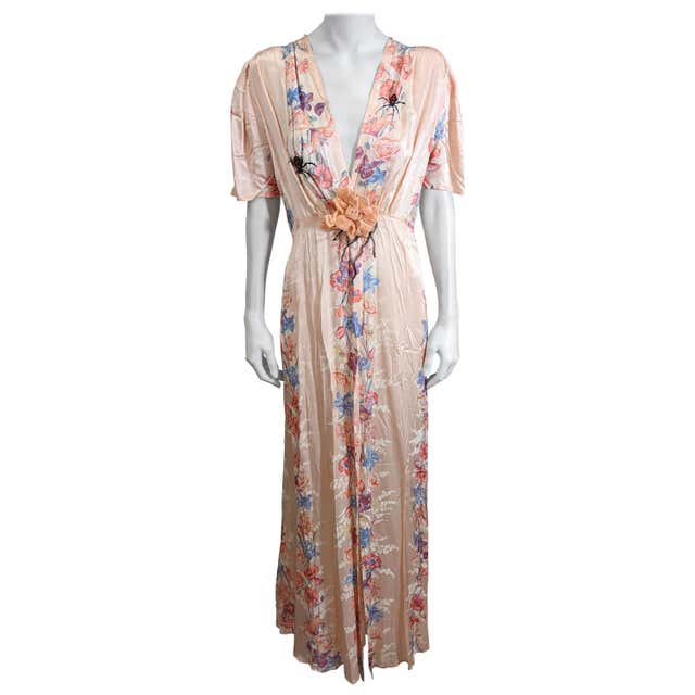 Halston Silk Crepe Faux Wrap Dress For Sale at 1stDibs
