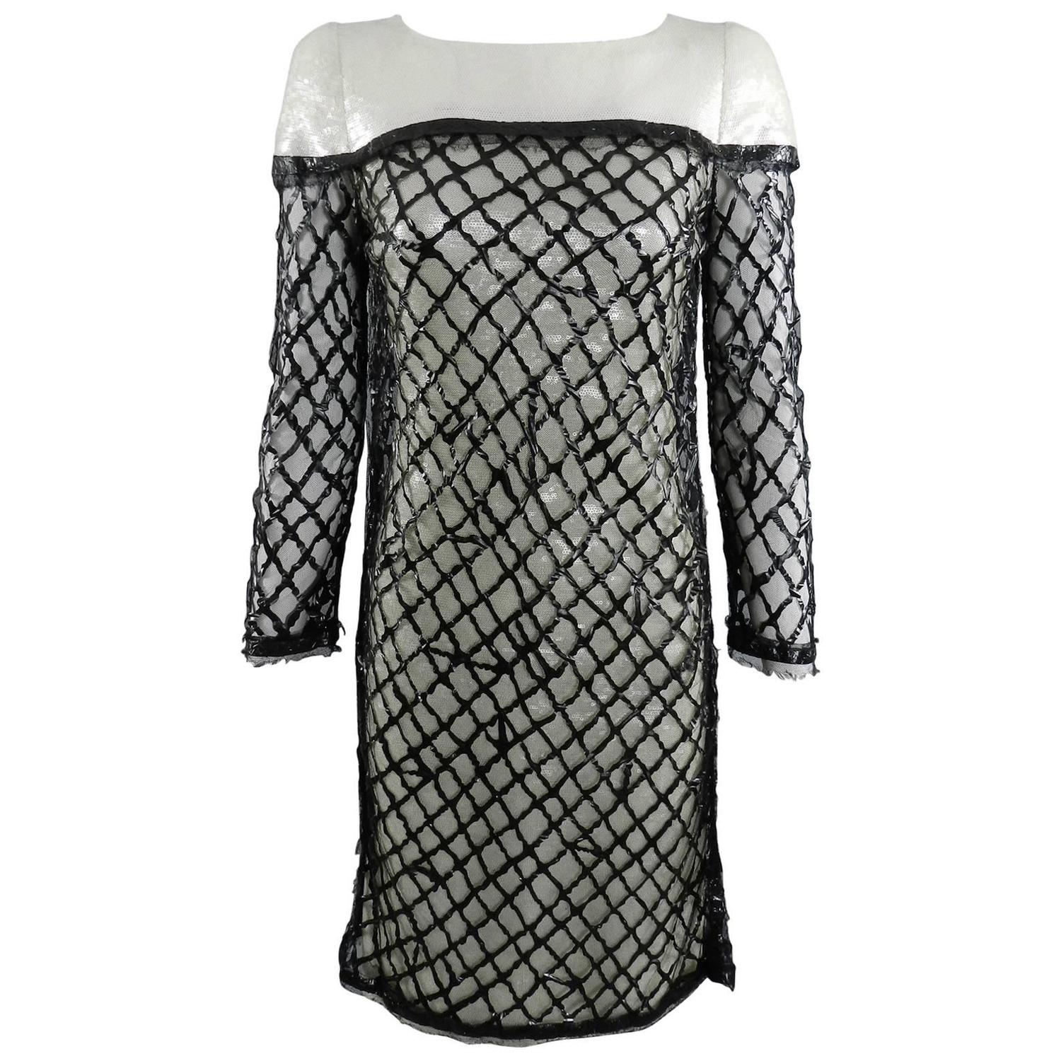 chanel mesh dress