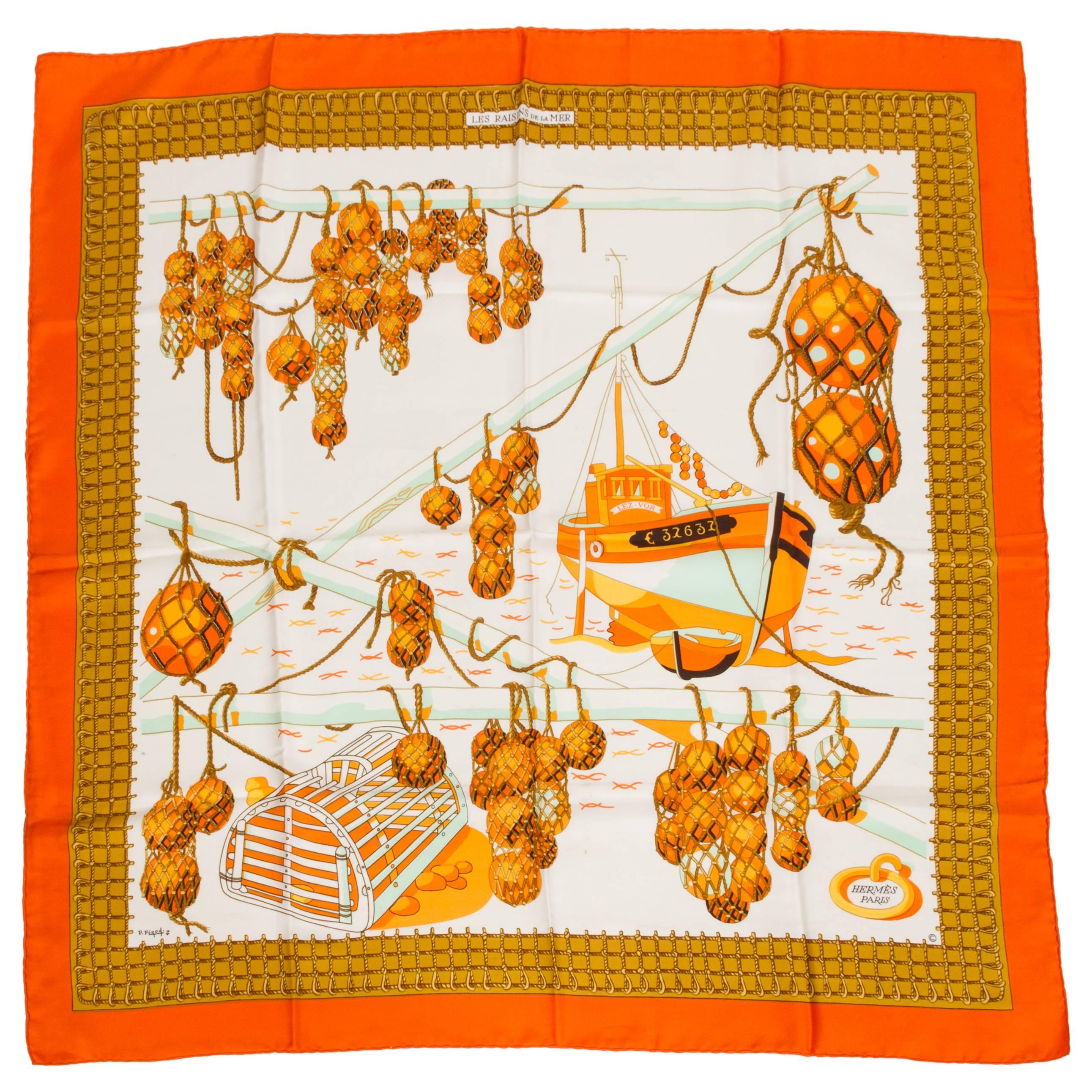 Hermès Les Raisins de la Mer Scarf