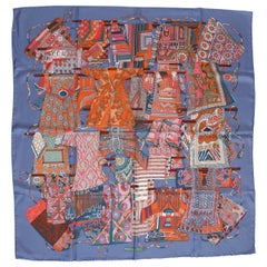 Sciarpa di Hermès "Voyage en Etoffes" in twill di seta Carrs in edizione limitata 2009