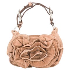 Yves Saint Laurent YSL Mini sac en daim camel