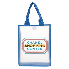Chanel 2014 AW Logo-Print Transparent Tote Bag