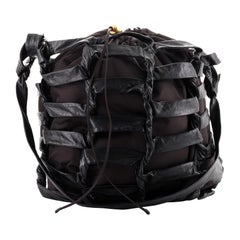 Bottega Veneta BV Tape Bucket Bag Leather and Nylon Large