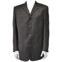 Vintage Rare and Exceptional Star Pattern Men's Wool Jacket