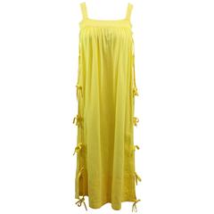 Vintage Courreges Summer Ribbon Yellow Dress