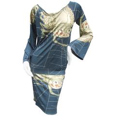 Avant Garde Silk Jersey Spider Print Dress by Neives Lavi 