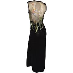 Vintage St John Evening Dresses And Gowns 7 For At 1stdibs St John Couture Marie Gray Dragonflies And Frogs Sequin Black Knit Gown