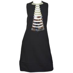 Pierre Cardin Vintage 1968 Haute Couture Metal Bones Iconic Dress