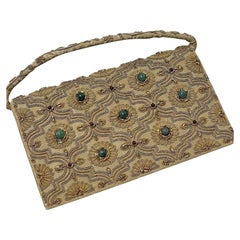Designer Rare Van Cleef Arpels Style Jeweled Bag Clutch