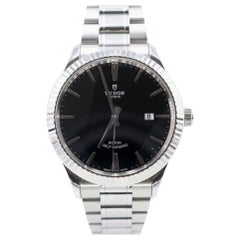 Rolex Silver Tudor Style 41mm Datejust Fluted Special Edition Watch