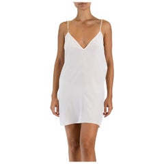 1990S CHLOE White Cotton Slip Dress