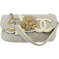 Chanel Canvas and Leather Camelia Nr 5 Bag