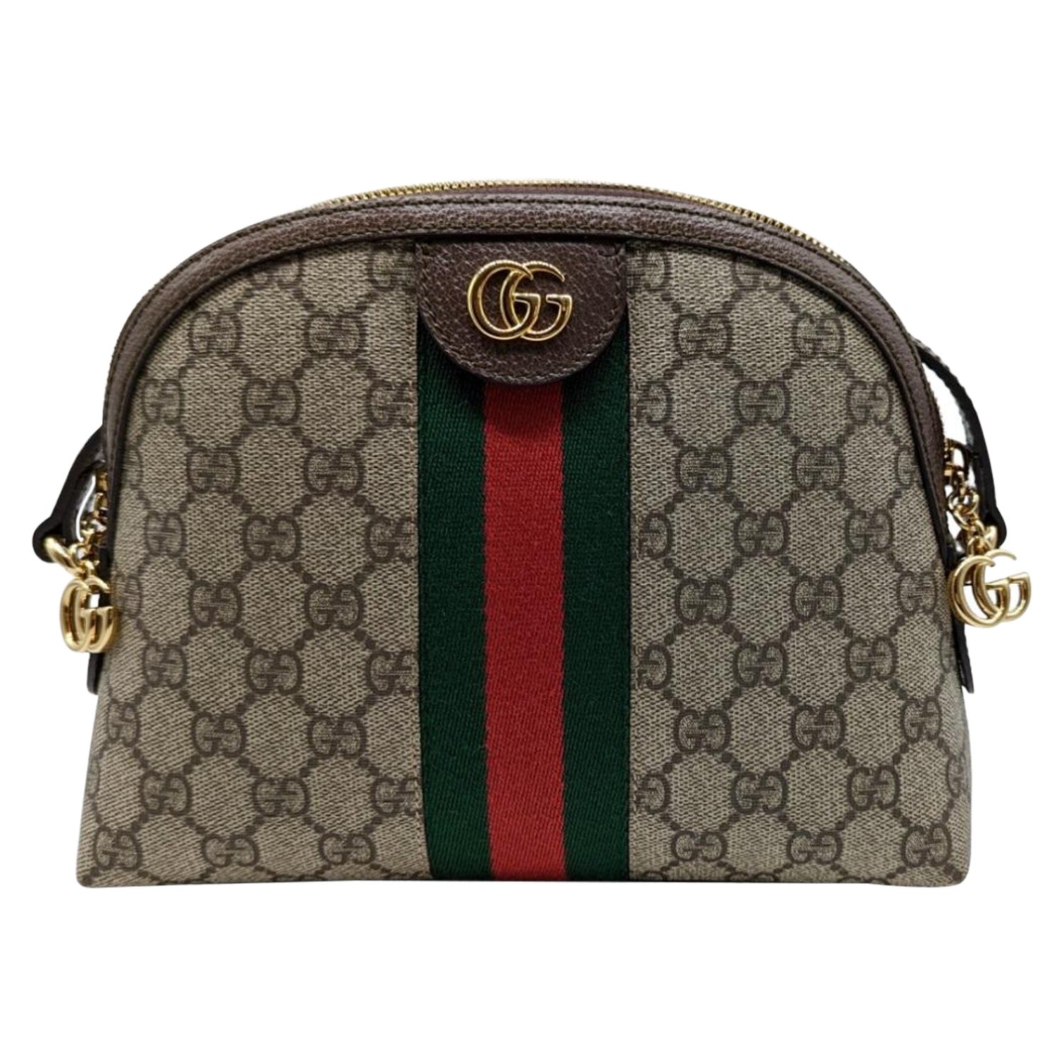 Gucci Small GG Supreme Ophidia Dome Shoulder Bag