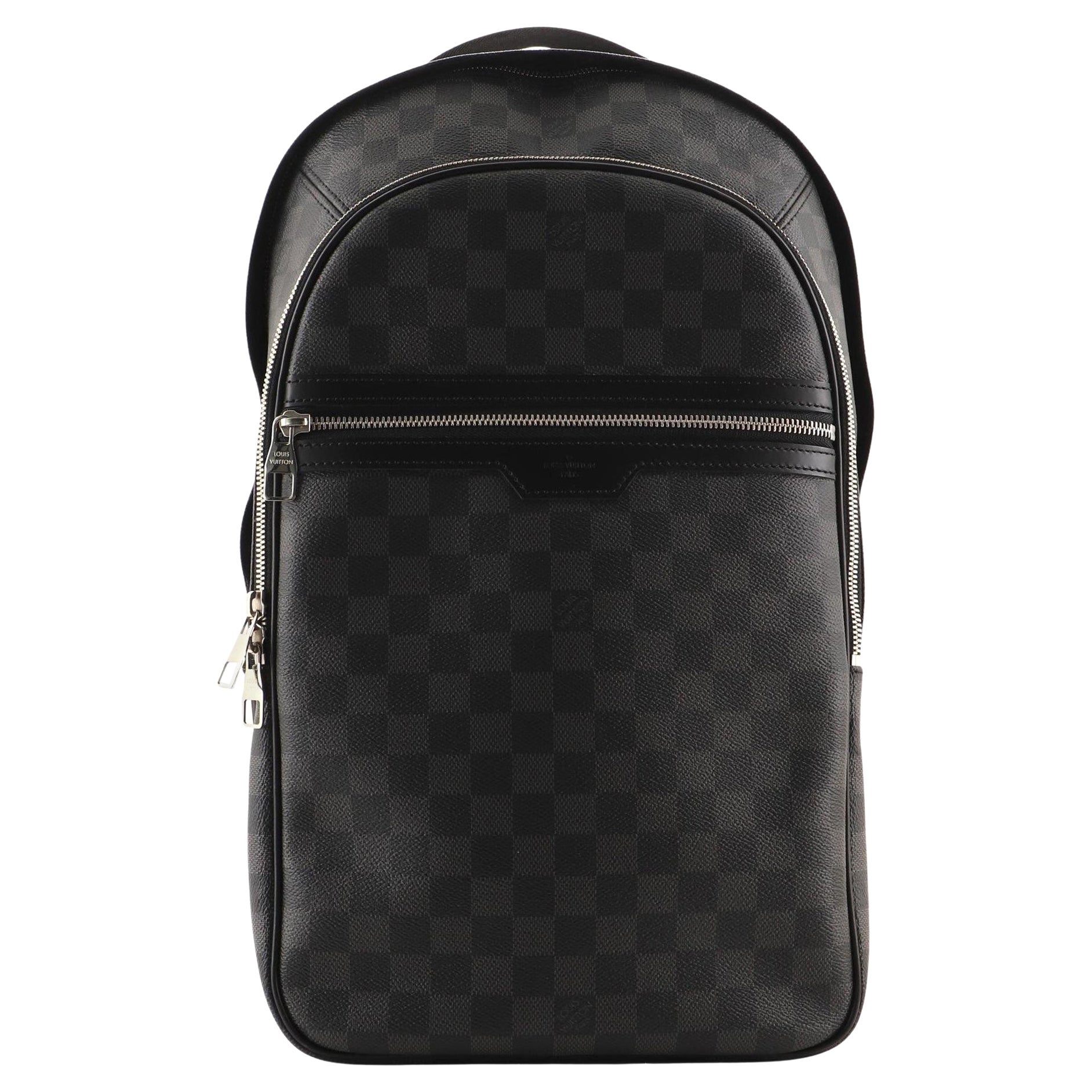 sac a dos louis vuitton michael toile damier graphite