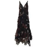 J Mendel - Robe en mousseline de soie imprimée