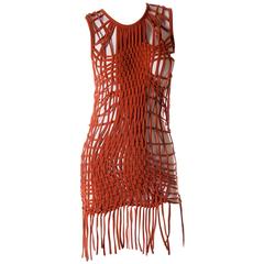 Vintage Jean Paul Gaultier Macrame Fringe Dress