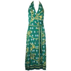 Hermes Silk Jersey Halter Dress 3