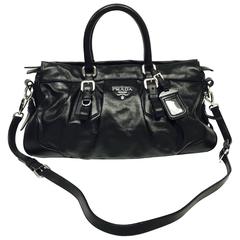 Prada Nappa Nero Black Leather Handbag