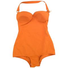 New Hermes Orange Bathing Suit 