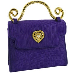 Edouard Rambaud Vintage Purple Evening Bag  