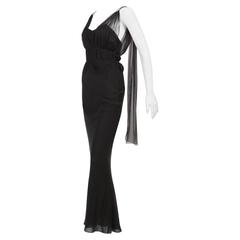 Christian Dior Black Evening Dress