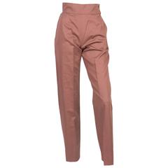 Saint Laurent High Waist Cotton Pant 1
