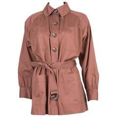 Rare Saint Laurent Cotton Safari Jacket 2