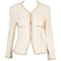 Rare Chanel Ivory Tweed Jacket