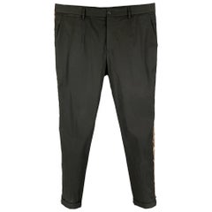 DOLCE & GABBANA Size 32 Black Cotton Zip Fly Dress Pants