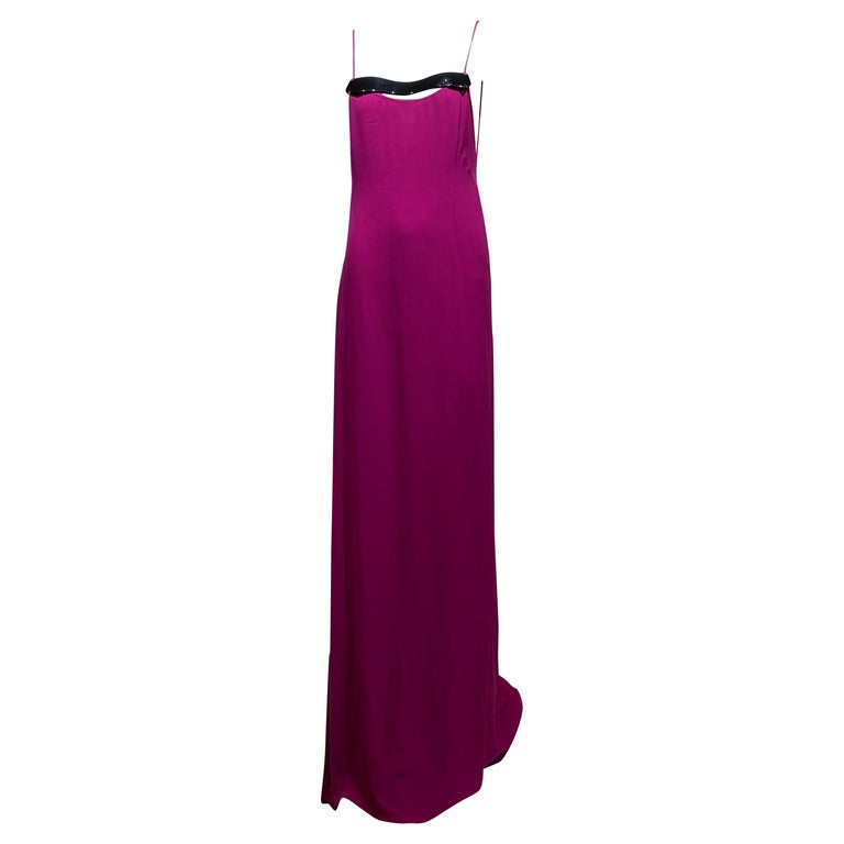 Narciso Rodriguez Magenta Runway Gown  For Sale