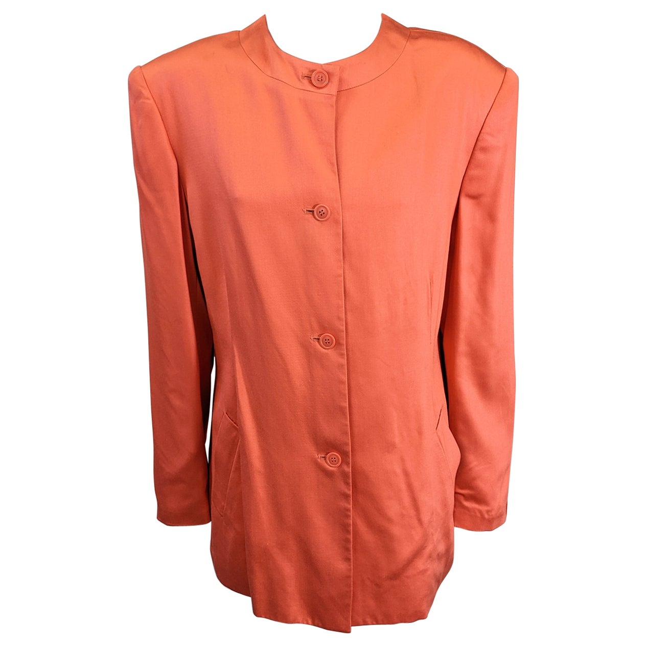 Stephen Sprouse Orange Twill Jacket For Sale