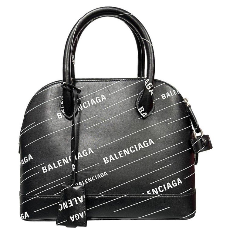 Balenciaga Graffiti Ville Top Handle Shoulder Bag XXS White in Leather with  Silver-tone - GB