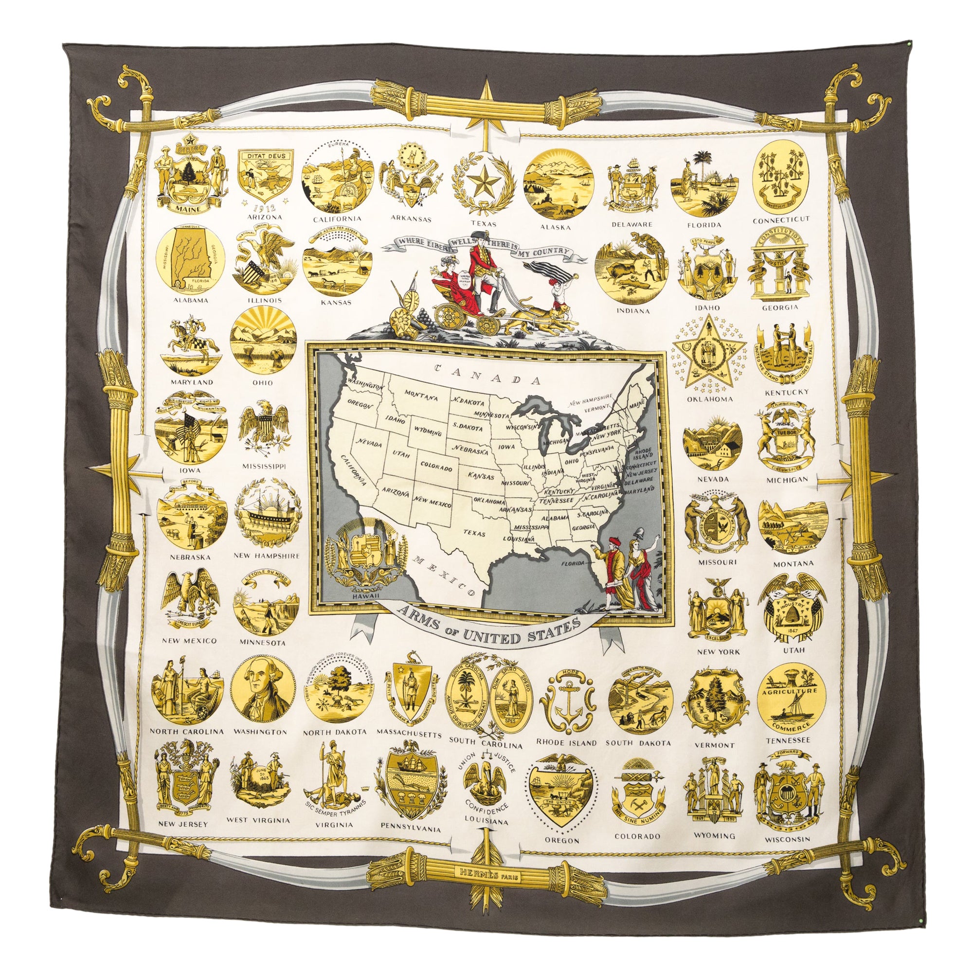 Rare 1955 Hermes Arms of the United - 17908332 Datamatics 