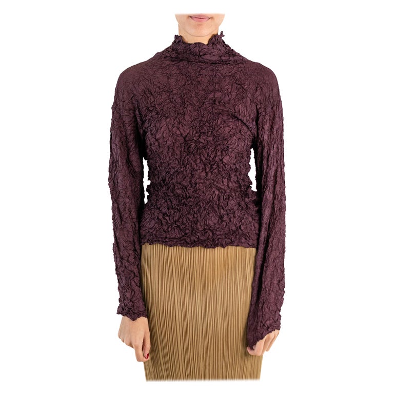 ISSEY MIYAKE pleated crinkle top