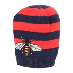 Gucci Intarsia Striped Wool Beanie Medium