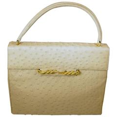 Vintage “Koret” Authentic Ostrich Skin Handbag