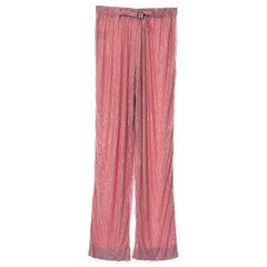 Gucci by Tom Ford pink crystal beaded low rise evening pants, ss 2000