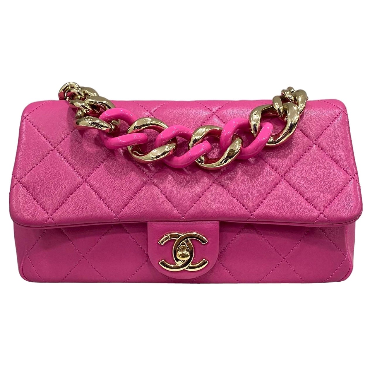 2021 Chanel 19 Pink Shoulder Bag 
