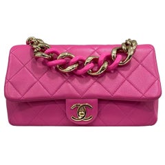 2021 Chanel 19 Pink Shoulder Bag