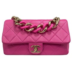 2021 Sac à bandoulière rose Chanel 19 