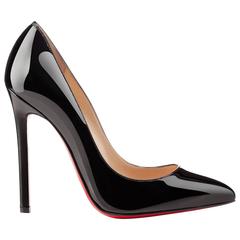 Christian Louboutin NEW & SOLD OUT Black Patent Leather High Heels Pumps in Box 10